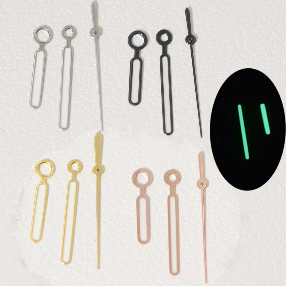 NH35 الأيدي 12.5*12*8 مللي متر الأسود الفضة الذهب روز ساعة الأيدي مجموعة الأخضر مضيئة NH34 NH36 نوتيلوس الأيدي Aiguille مؤشرات