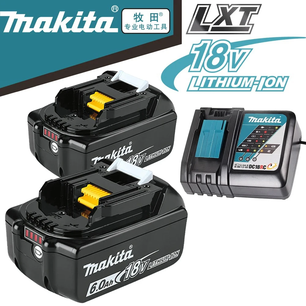 

100% Original Makita 6.0Ah 18V Rechargeable Power Tool Lithium Battery,for LXT BL1860B BL1860BL1850 BL1830 Replaceable Battery