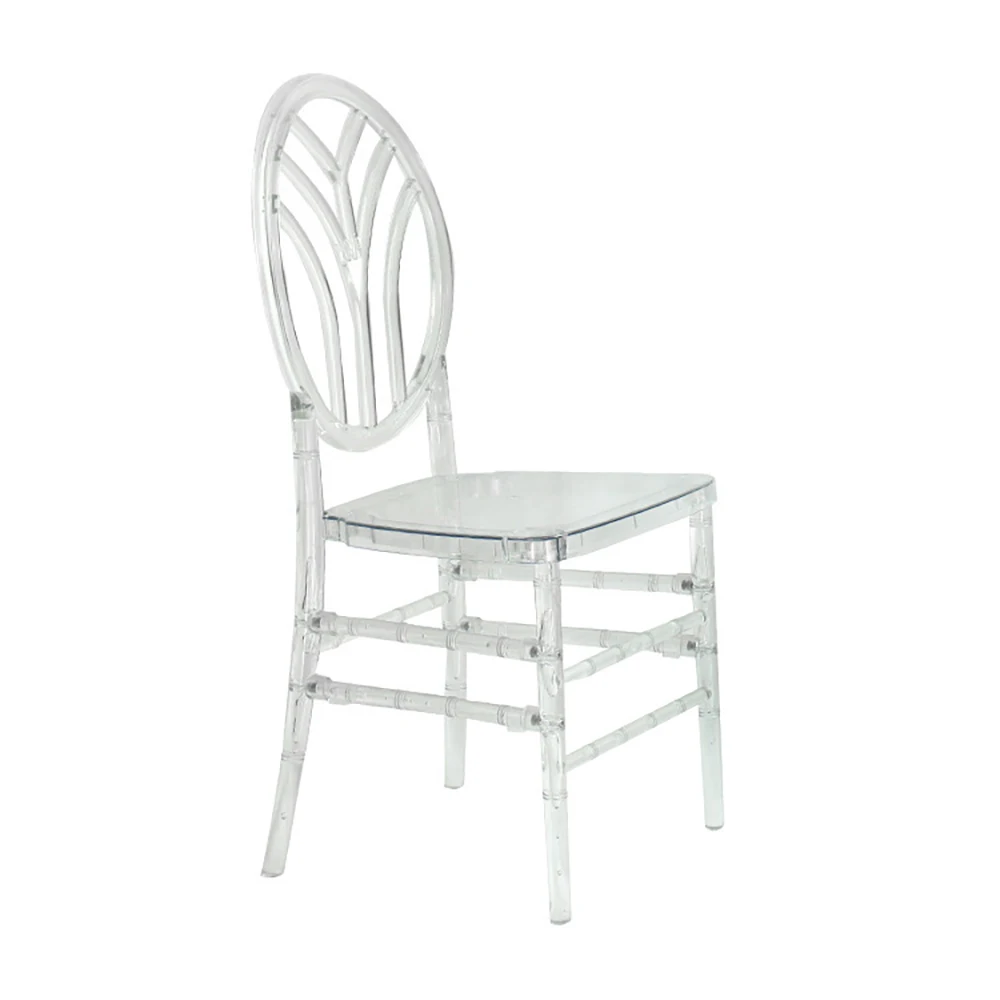 plastic clear banquet ghost acrylic transparent chiavari wedding dining chair