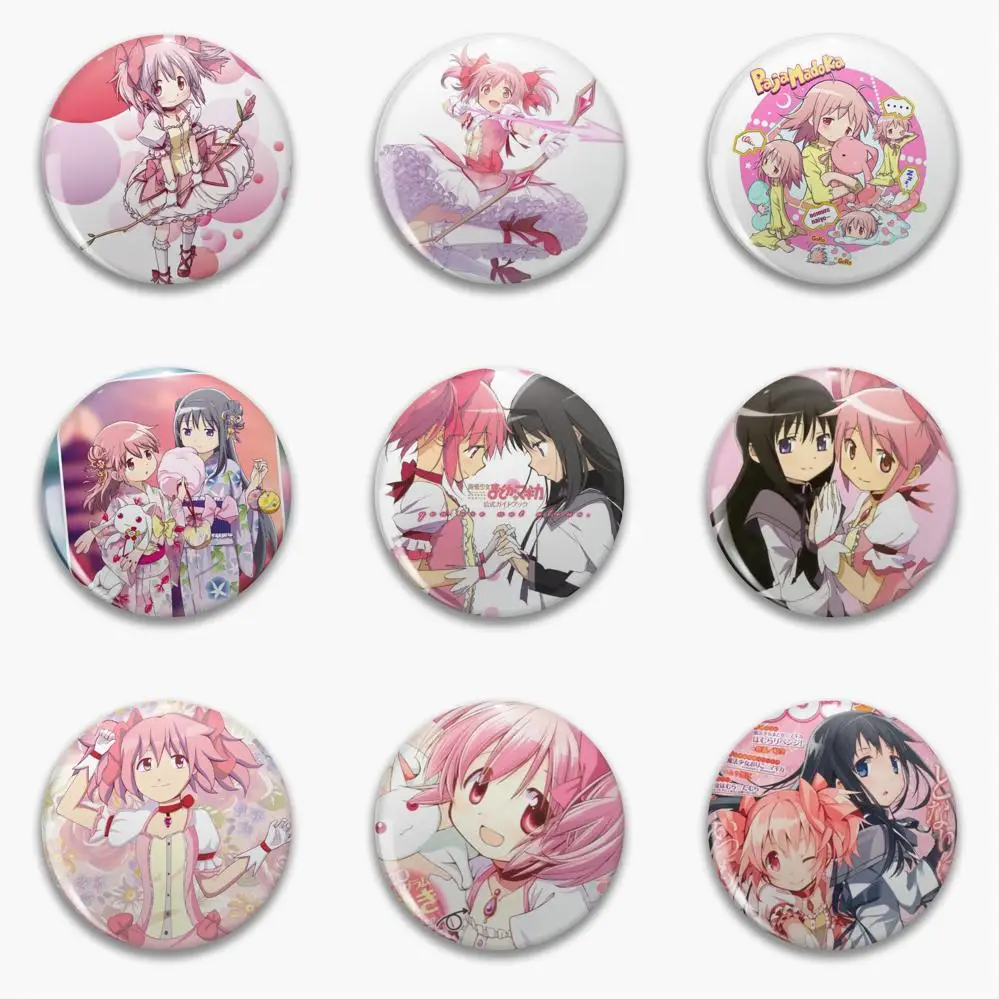 Puella Magi Madoka Magica Anime Brooch Bag Clothing Hat Badge Accessories Jewelry Gifts