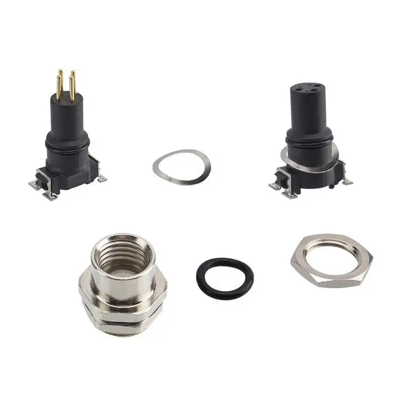 M8 SMD Socket Female Male Plastic Connector 3-8 Pins A/B/D Code for Electronic Components Market