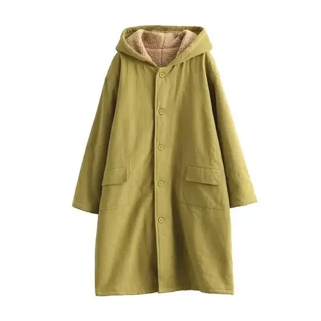 Giacca invernale in piumino di cotone da donna nuova 2025 Felpa con cappuccio per pendolari Abiti da lavoro caldi Giacca antivento