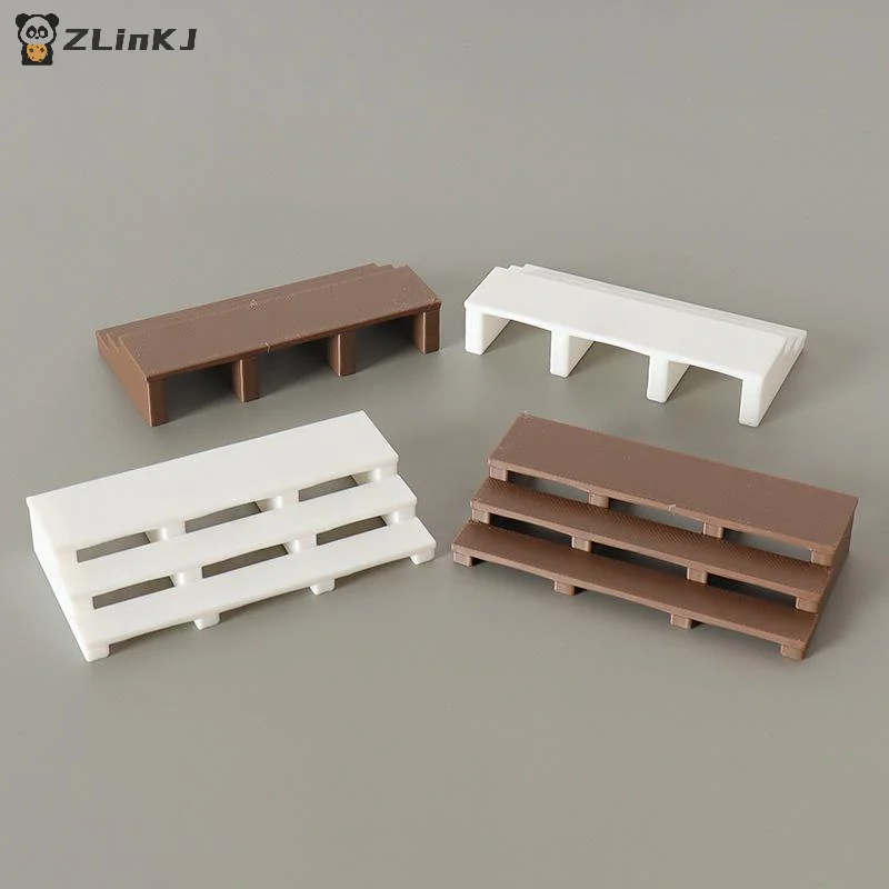▶1Pcs Dollhouse Staircase Model Mini Simulation Dolls House DIY Micro Landscape Outdoor Stair Decoration Furniture Accessories