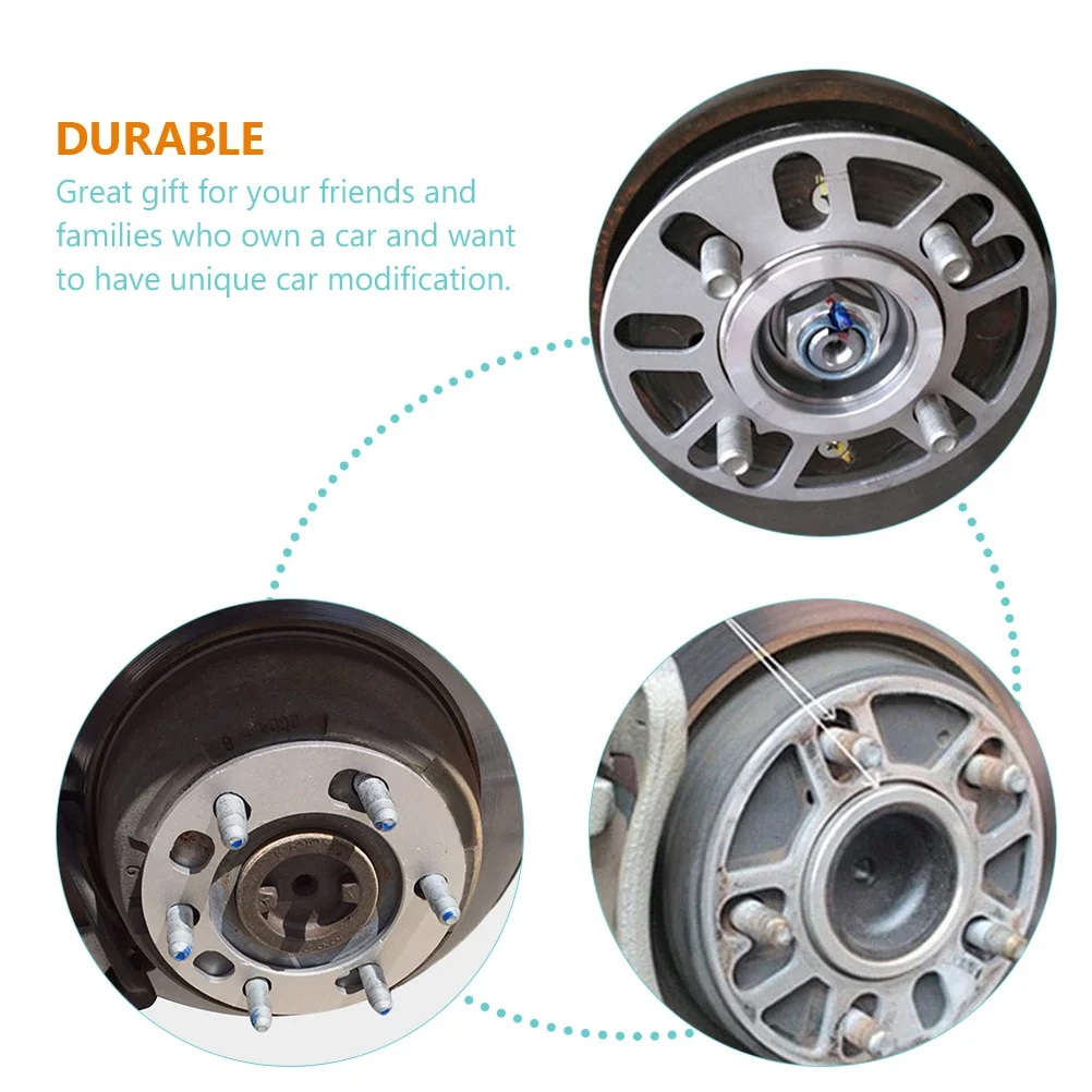 

2 pcs Wheel Hub Spacers Aluminum Alloy Car Truck Vehicle Silver Wheel Spacer Accessories Widening Rim Pads Stability