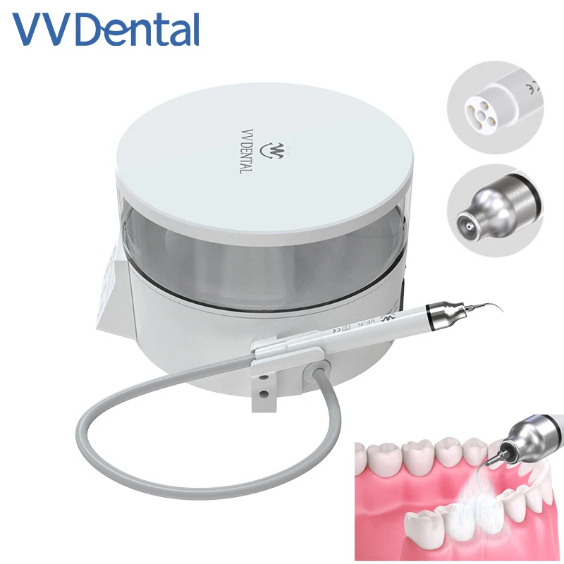 

VVDental Dental Ultrasonic Scaler Machine with Large Capacity Water Supply LED Handpiece Scaling Perio Endodontics To Remove Tee