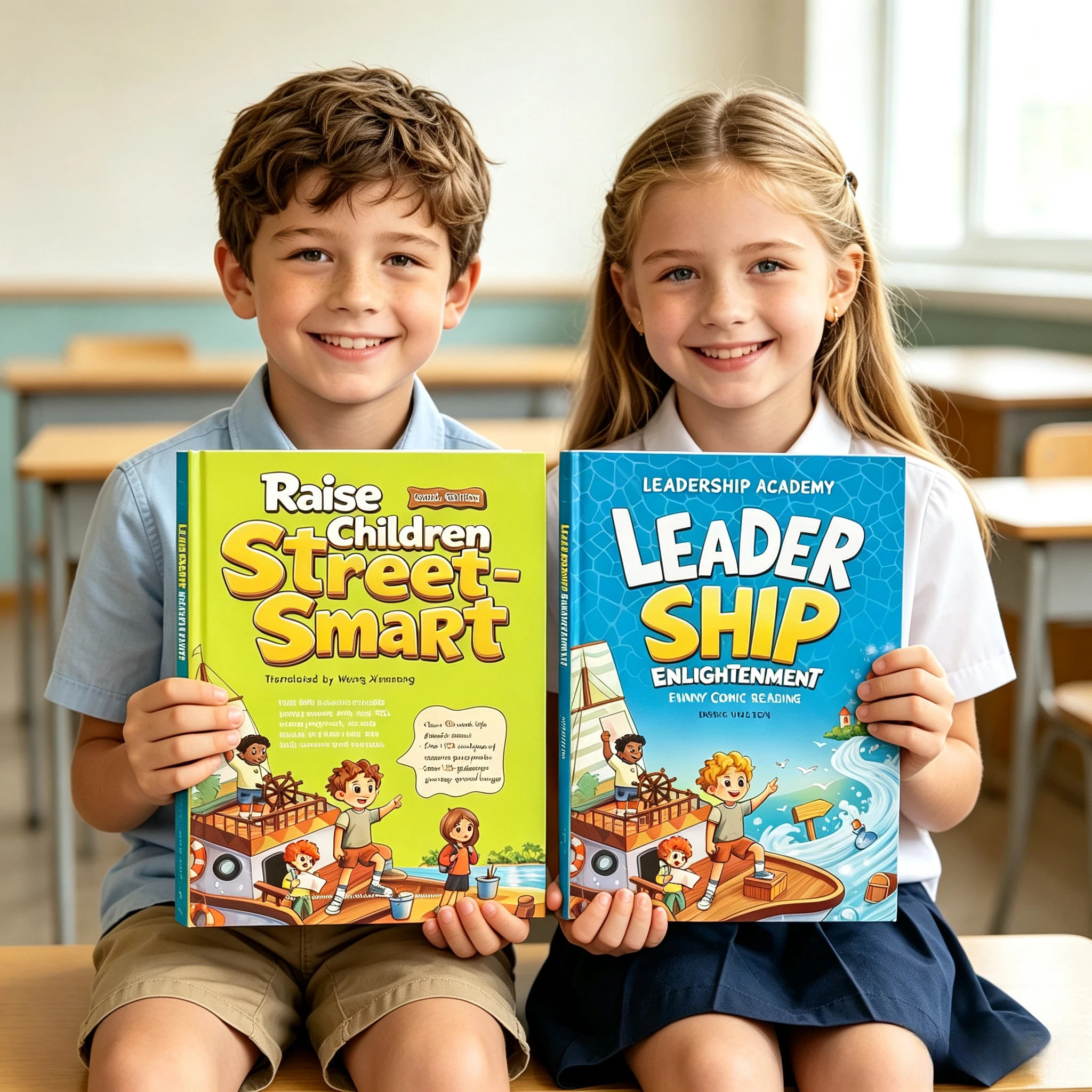 English Kids Education - หนังสือการ์ตูนสำหรับเด็ก 2 เล่ม/ชุด | ปลูกฝังเด็กให้ฉลาดต่อสภาพแวดล้อมและมีความรู้ด้านความเป็นผู้นำ หนังสือนิทานภาพเสริมสร้างพัฒนาการสำหรับเด็กชายและเด็กหญิง