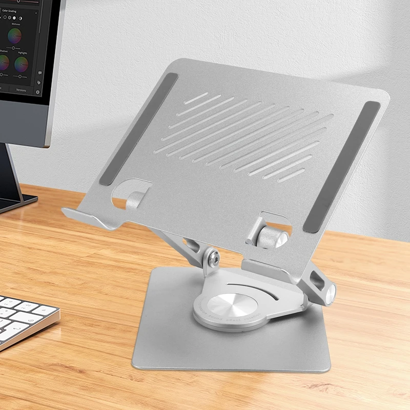 Вращающаяся на 360 градусов подставка для ноутбука Эргономичная подъемная подставка Подставка для планшета Охлаждающая подставка Вращающаяся настольная подставка для планшета