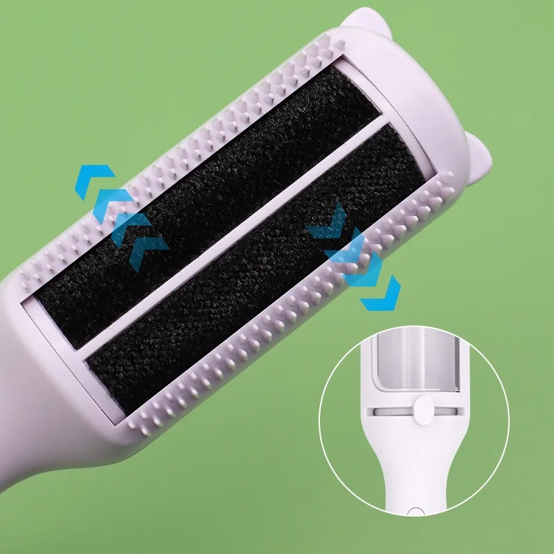 Pet Comb Hair Removal Brush 2-in-1 Dog Hair Removal Combs Cleaning Tool Easy To Operate Portable Pets Beauty Accessories