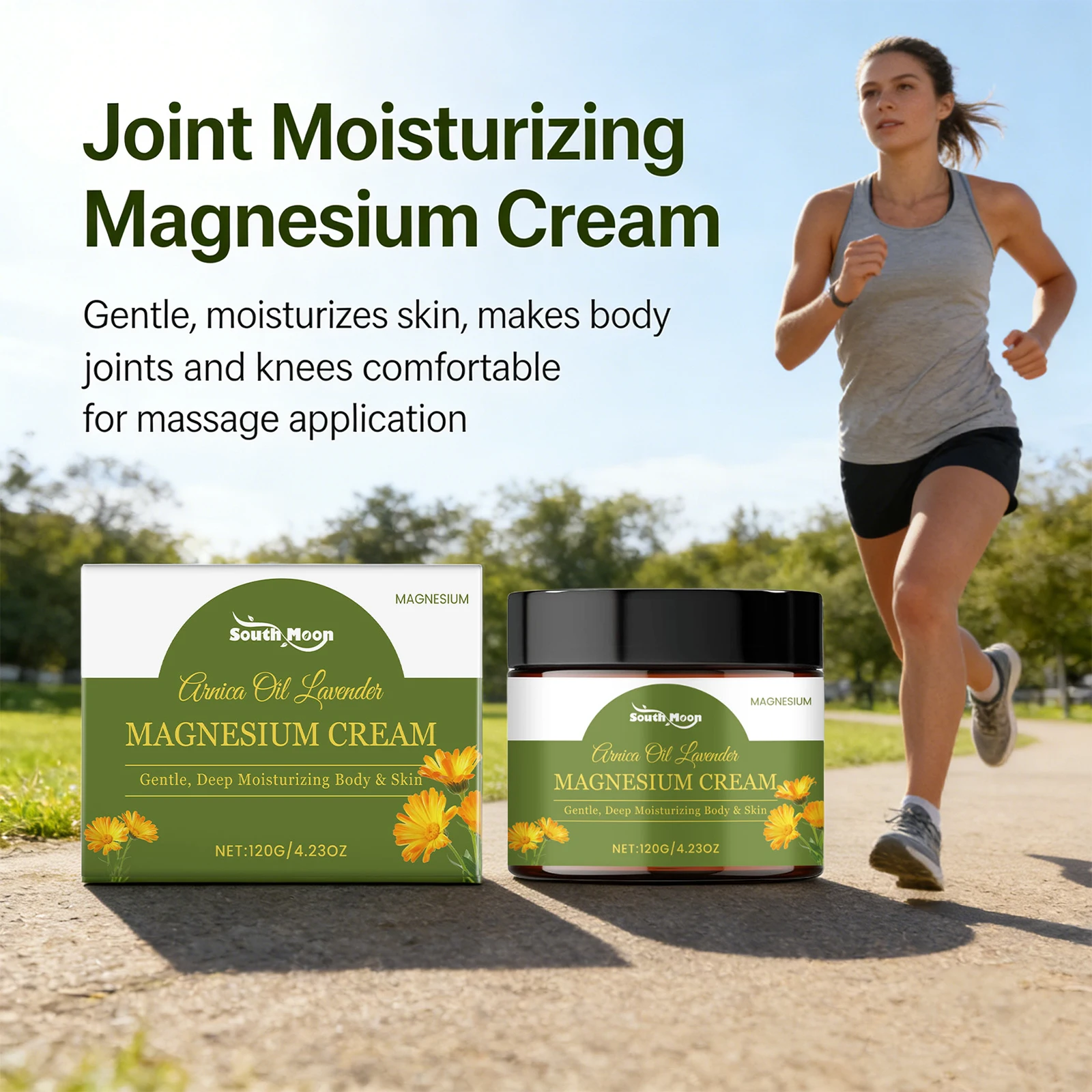 

Увлажняющий магниевый крем для суставов плеч, локтей, коленей и поясницы, быстро впитывающийся, нежирный, снимает дискомфорт в суставах, уход за суставами