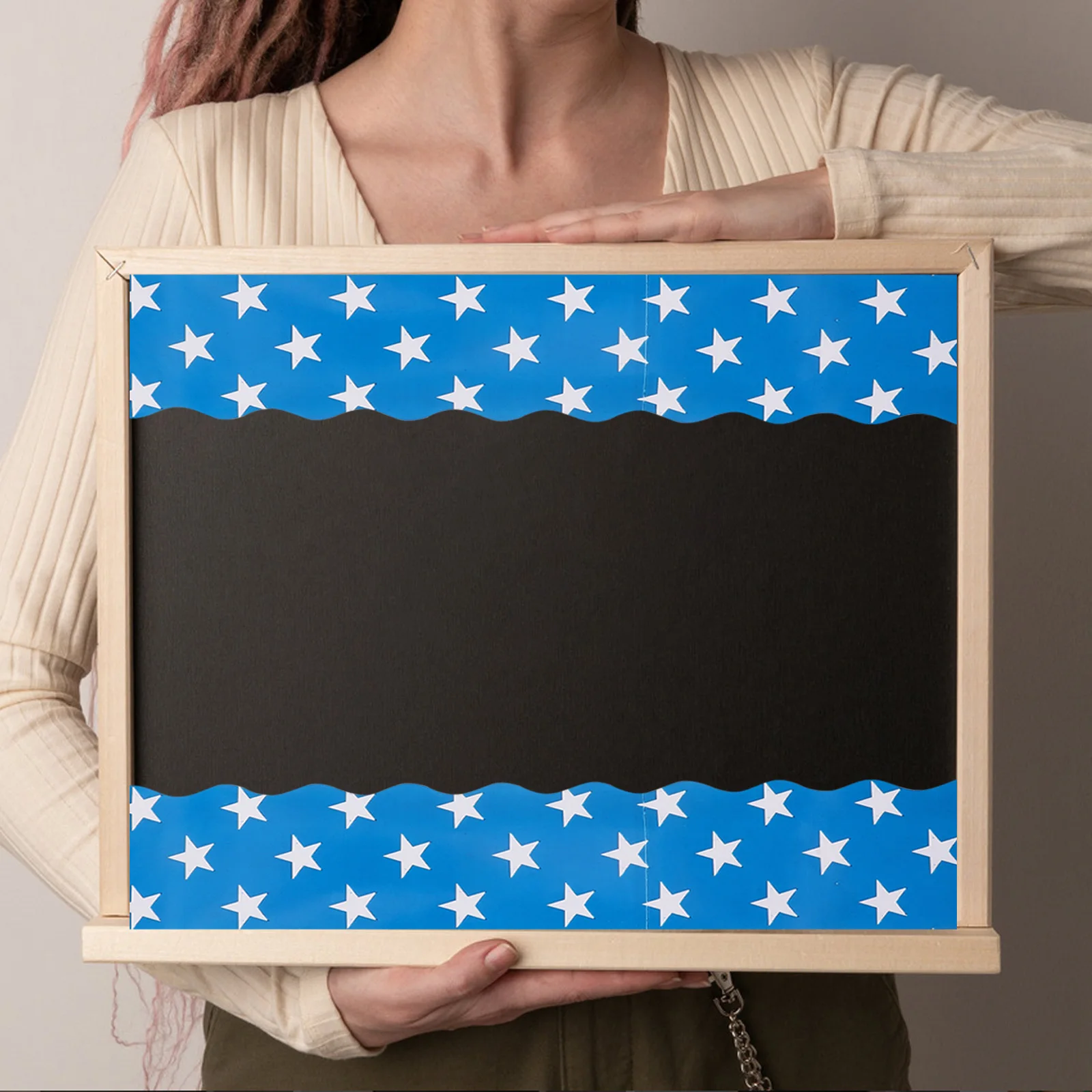 

3 Rolls 's Chalkboard Stickers Border Trim Strips Bulletin Trims Crafts