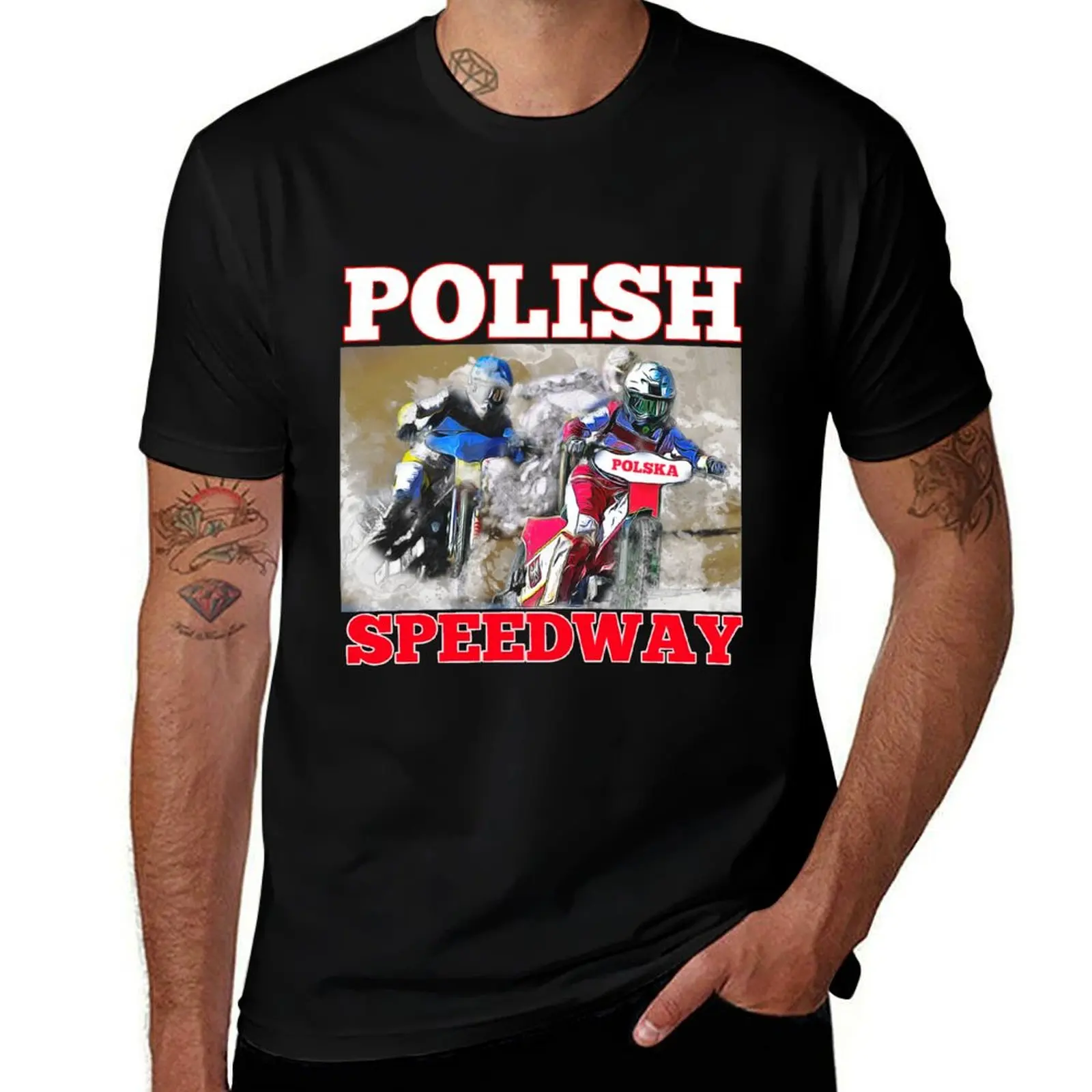 Polish Speedway No2 T-Shirt Festival Casual Short Sleeve T-Shirt