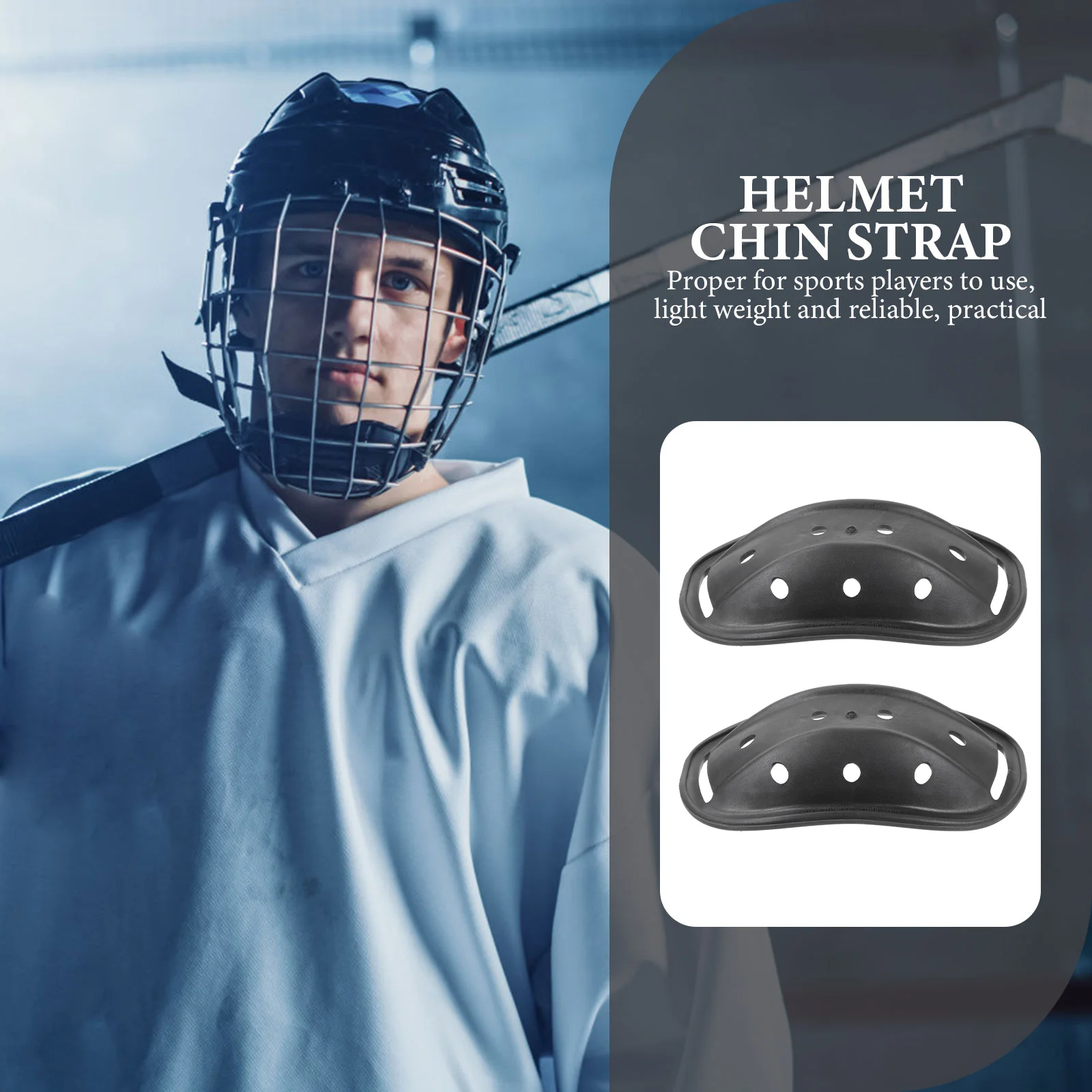 10 Pcs Protector Chain Pad Chin for Football Portable Protective Motorcycle Helmets