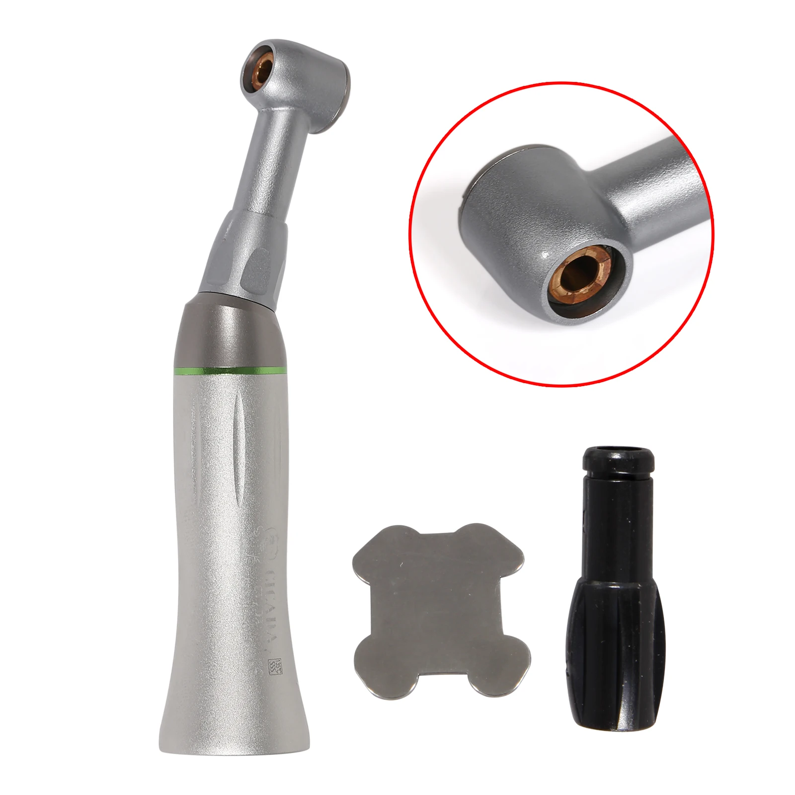 For Endodontic Treatment File Dental Contra Angle 10:1 Reduction Reciprocating Rotate Head Handpiece Push Button Stainless Steel