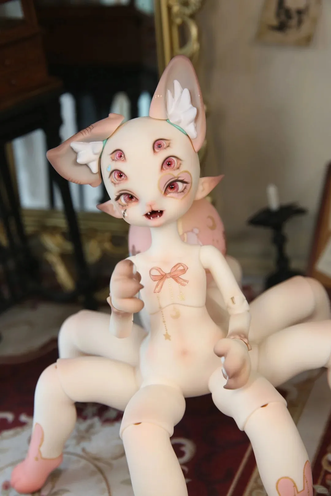 

Новая 6-глазый кукла BJD Doll1/6-Zhongmi Spider, кукла из смолы, художественная модель, игрушка высокого качества, макияж «сделай сам», в наличии
