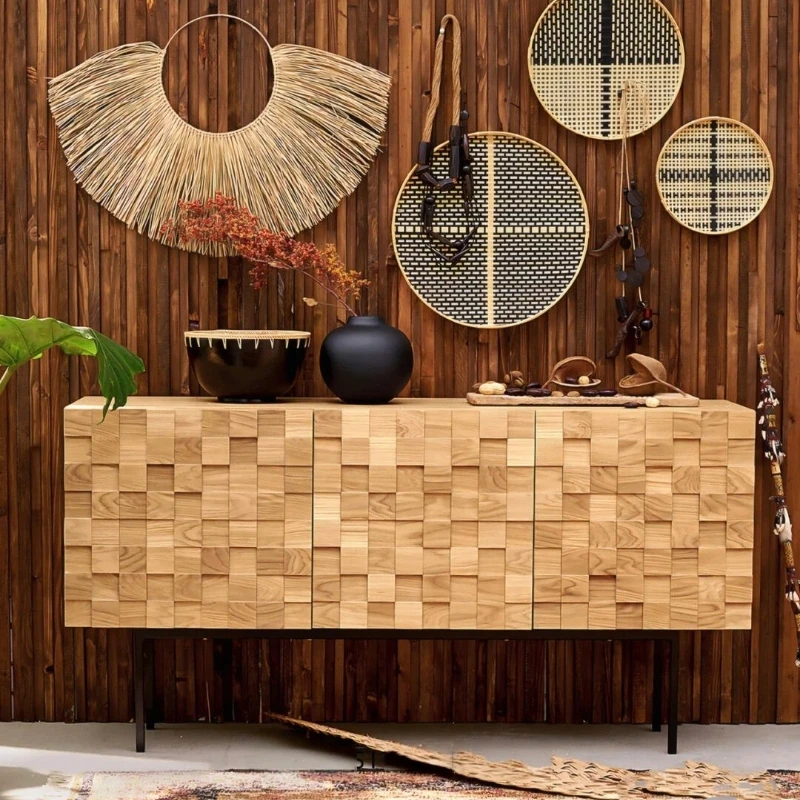 

Тумба-сервант X-S в средневековом стиле из массива дерева с резьбой для хранения