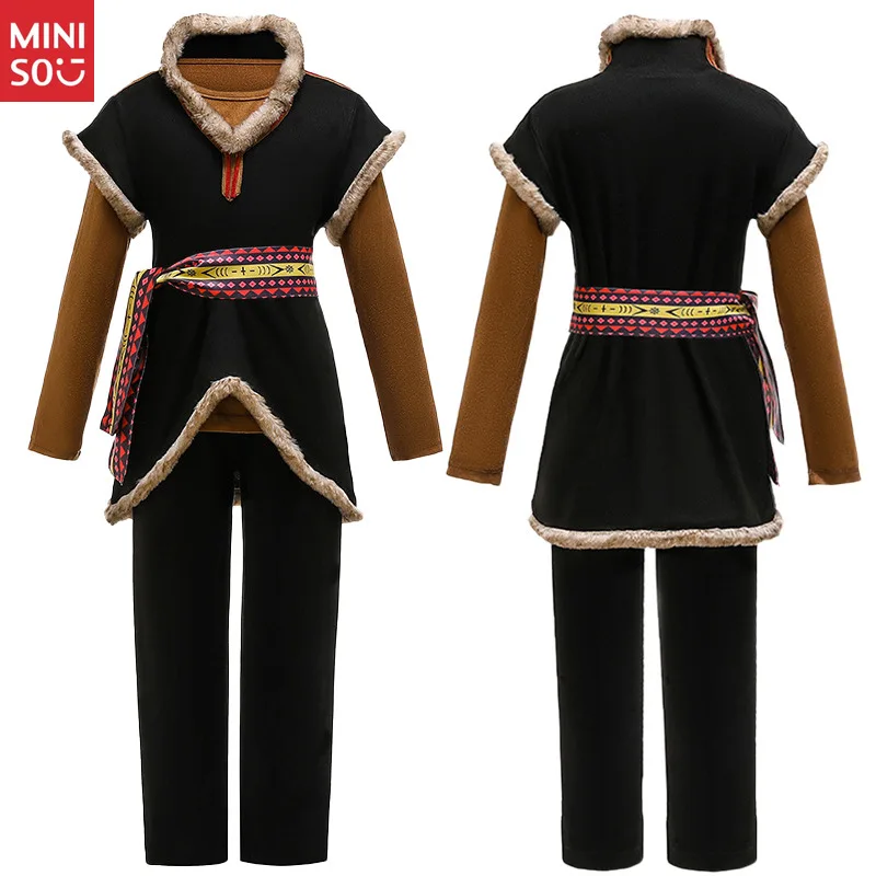   زي كريستوف فروزن للأطفال والكبار، زي الأمير للأولاد للحفلات التنكرية والأداء المسرحي