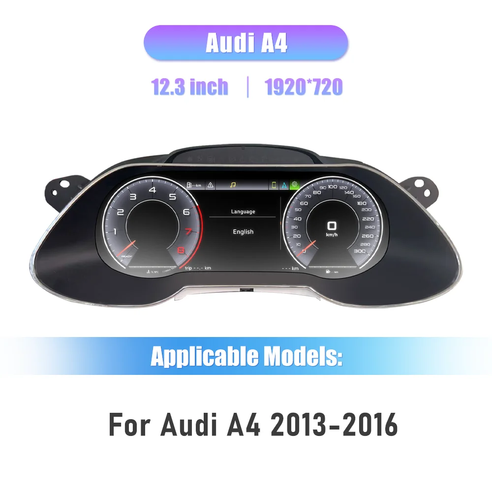 12,3'' Navidigital Armaturenbrett für Audi A4 2013-2016 Jahrgänge Auto LCD-Panel Tachometer Virtuelles Cockpit – Detail 1