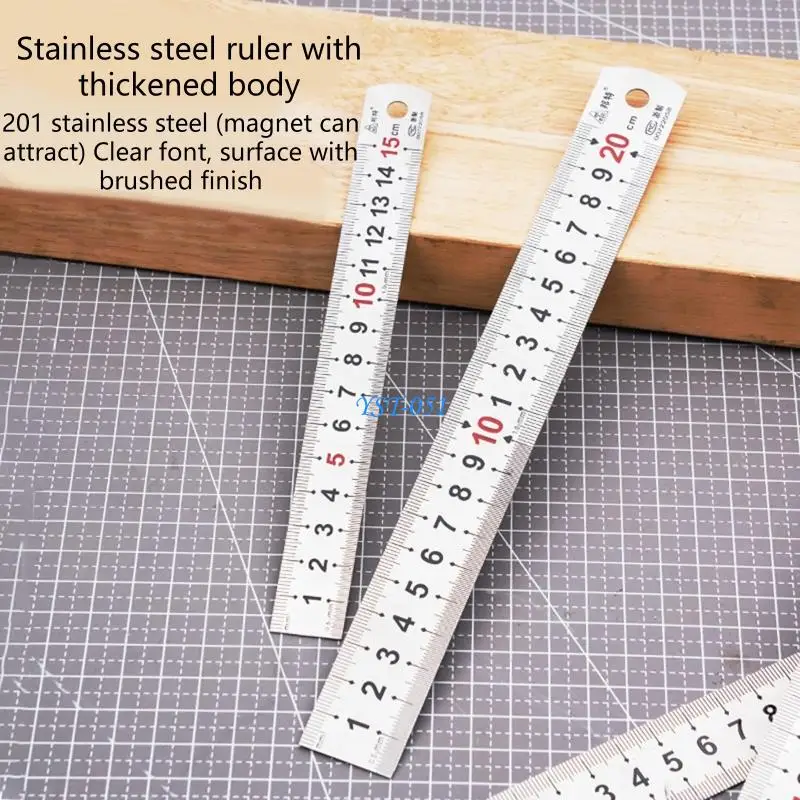 E15A 15/20/30/40cm Carpenter Scribing Ruler Metal Carpentry Square with Positioning Slide Stop Woodworking Tool Marking Gauge