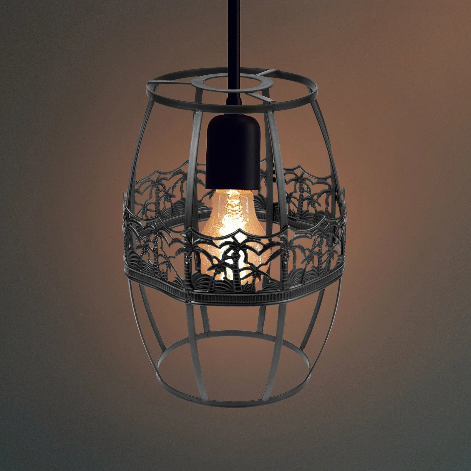 

Vintage Metal Light Shade Retro Hanging Lamp Shade Decorative Hollow Out Pendant Lampshade Wire Mesh Lamp Cover for Restaurant