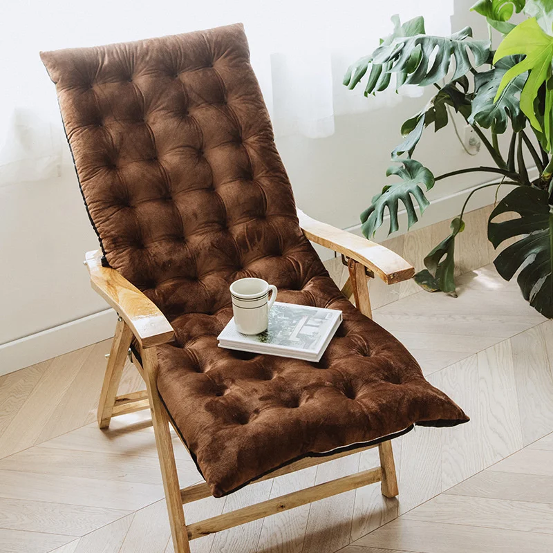 

Thickened recliner cushion, backrest, lunch break, rocking chair cushion, folding cane chair cushion in autumn and winter,