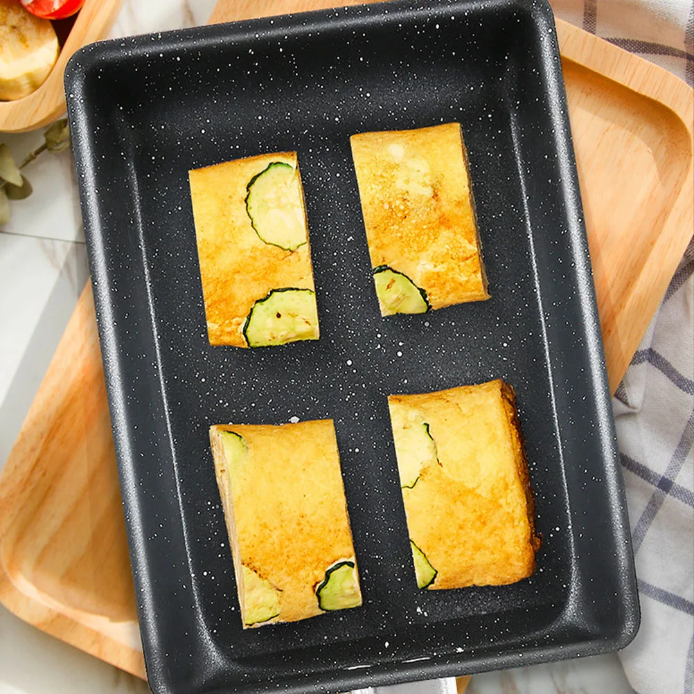 

1 Piece Nonstick Square Frying Mini Camping Pot Kitchen Egg Tamagoyaki Pan Omelette Cookware Grilling BBQ