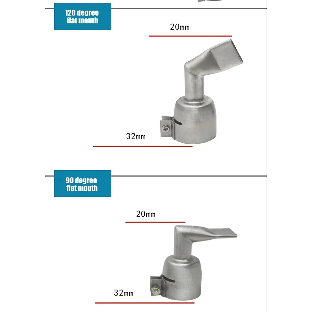 10*5*5cm Degree Angled Wide Slot Weld Nozzle For Traic S Hot Air Nozzle Air Blower Triangle Welding Accessories