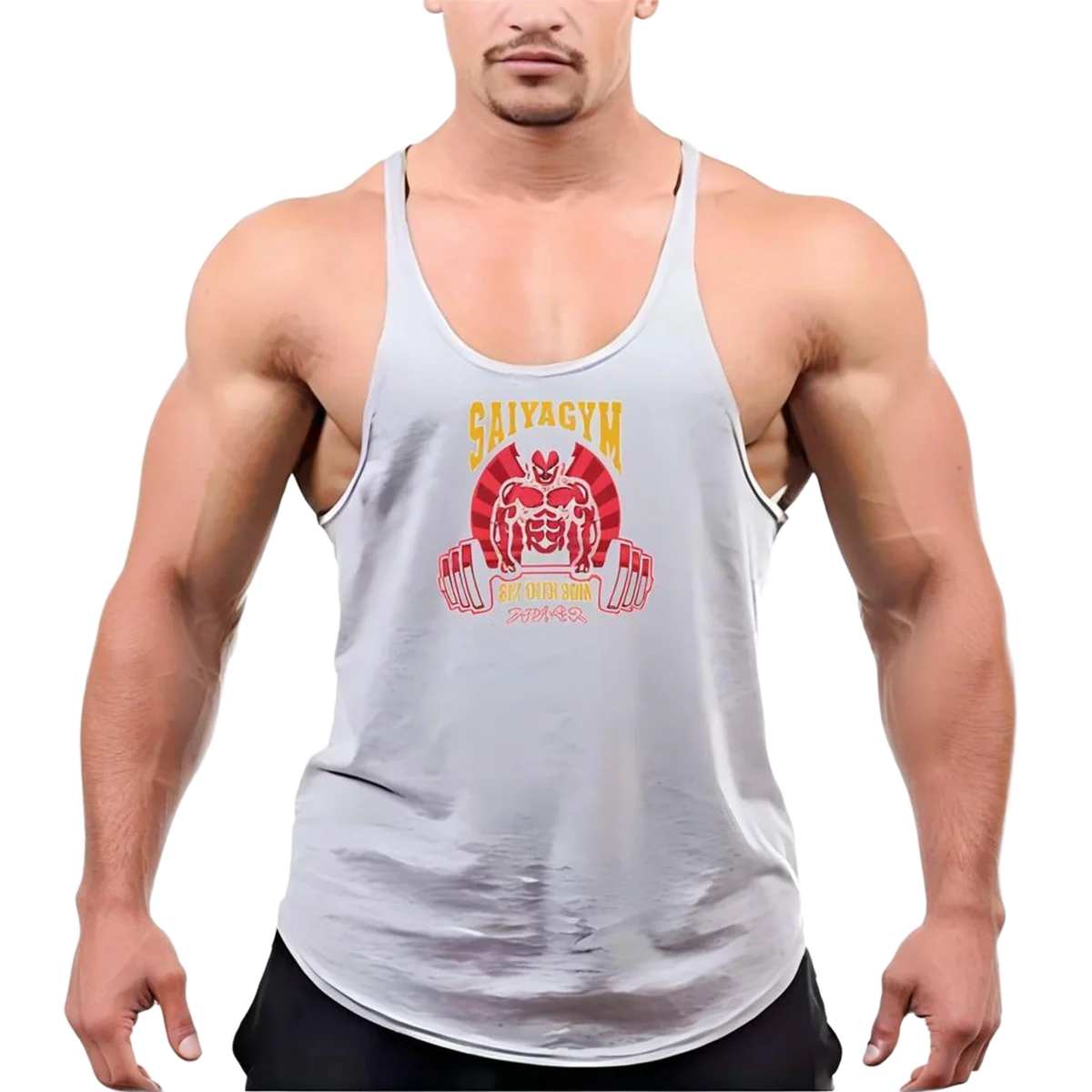 

Мужской полностью хлопковый жилет для фитнеса без рукавов, стильный топ, подходящий для тренировок в тренажерном зале, дышащий и приятный для кожи