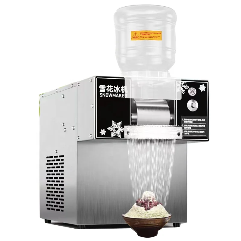 Commercial korean kakigori mesin es bingsoo snow snowflake flake cream crusher maker shaved ice shaver bingsu making machine