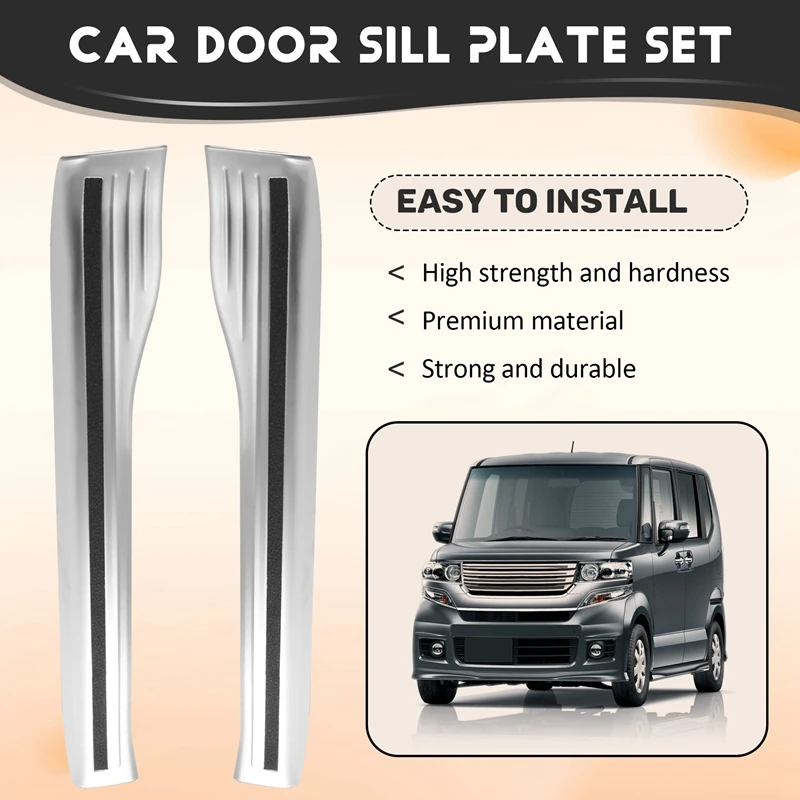 

Car Stainless Steel Door Sill Scuff Plate For Honda N-Box JF5 JF6 2023 Interior Accessory