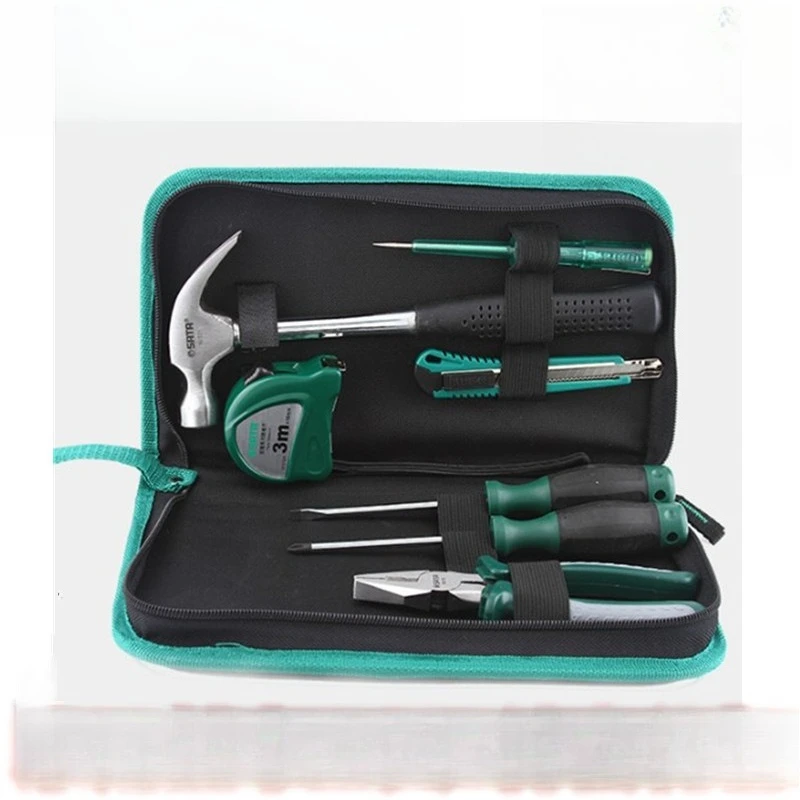 

Household tool set DY06018 utility knife, electric pen, movable wrench, pliers