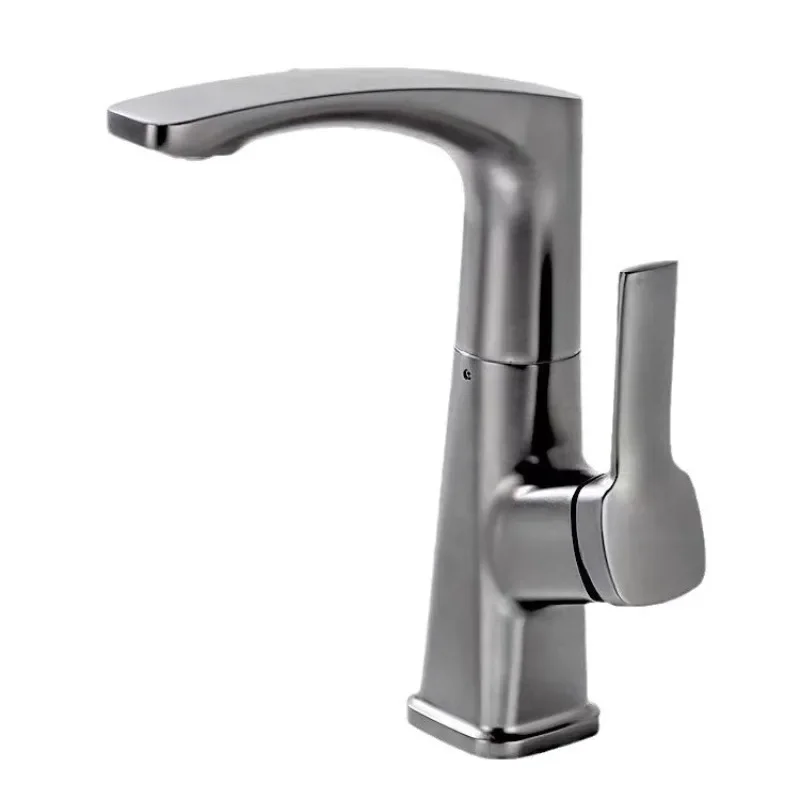 Hot and Cold Washbasin Faucet Pull-out Rotating Splash Proof Bathroom Counter Sink Washbasin Faucet