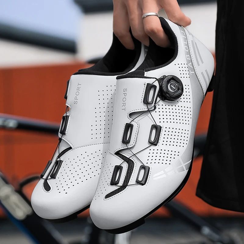 Cycling Shoes for Men Women Compatible with Peloton Bike Pre-Installed with Look Delta Cleats Outdoor Road Biking