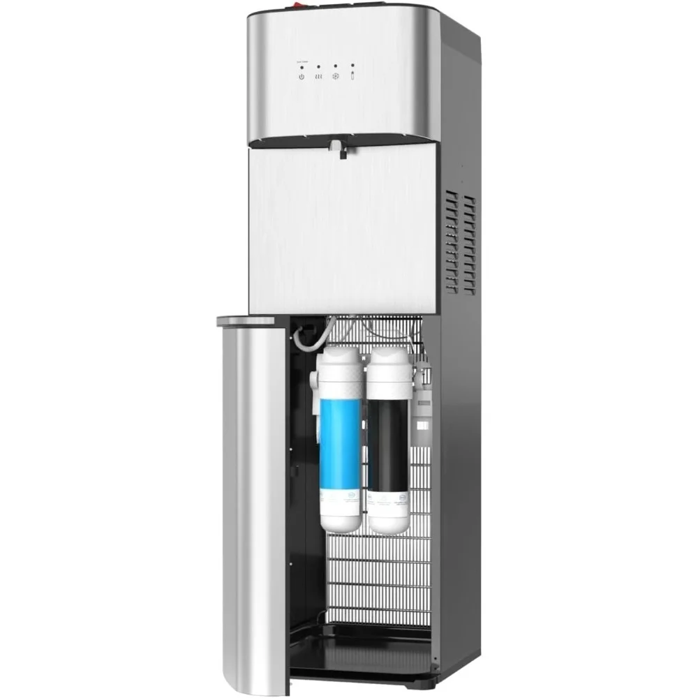

Self Cleaning Bottleless Water Cooler Dispenser Hot Cold Room Temperature Stainless Steel NSF Filter UL Listed