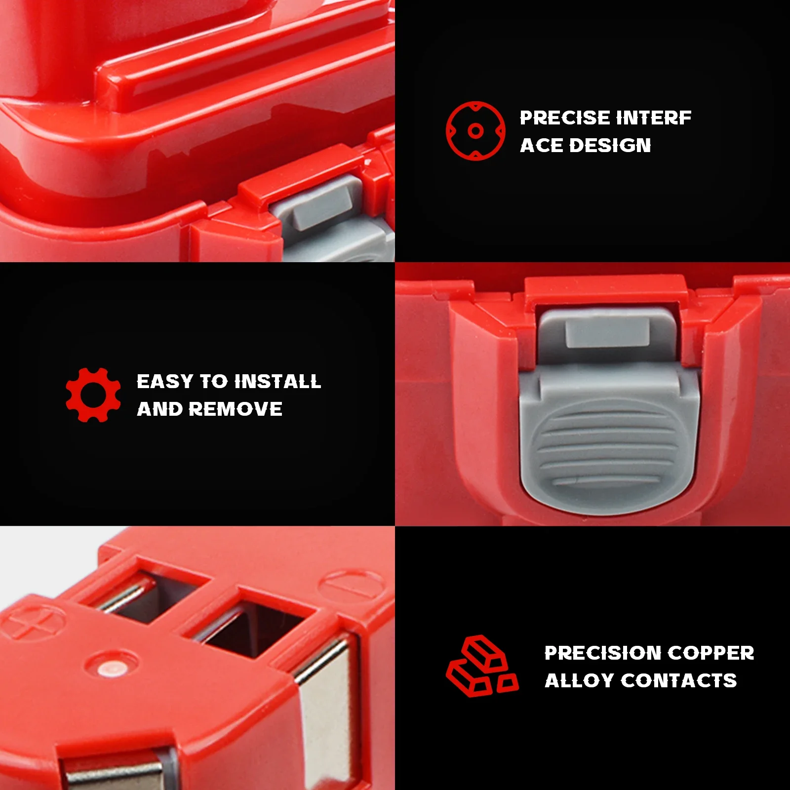 2026 9.6V 4.8/6.8/9.8/12.8Ah لماكيتا PA09 9120 9134 9135 9135A 9102 6207D 6222D 6261D 192595-8 192596-6 بطارية أداة الطاقة