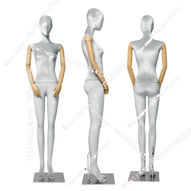 

Flat shoulder model full body platform window women's clothing display stand women's color model half body props women's shelf