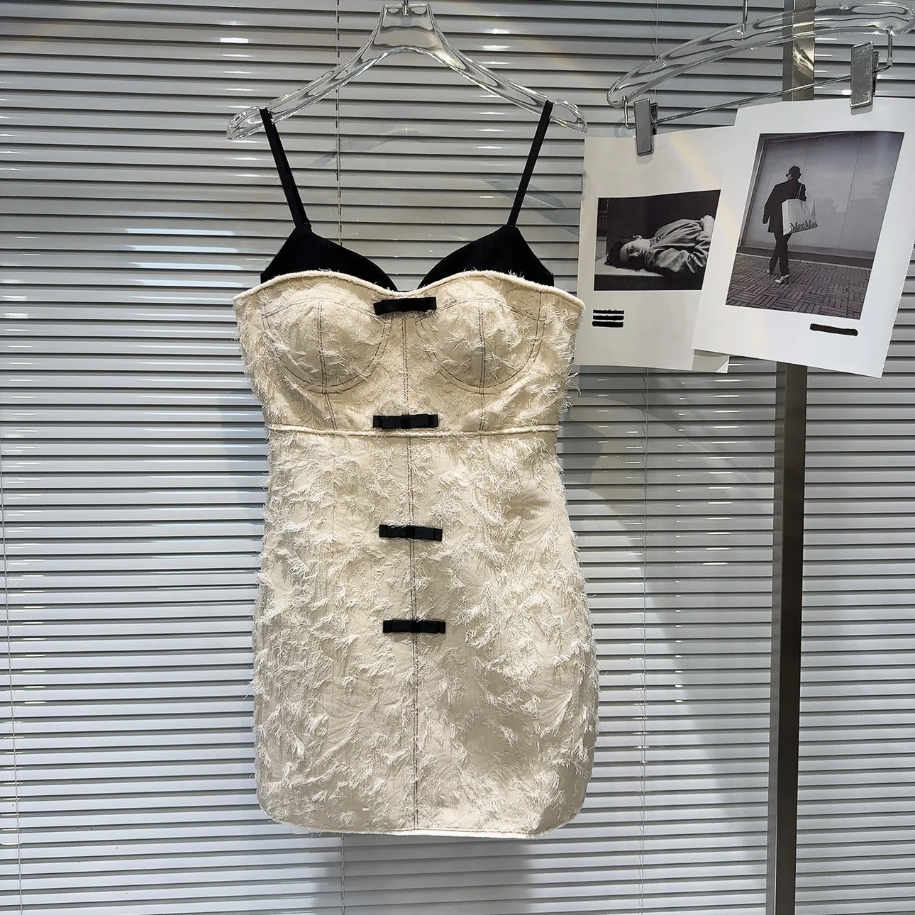 Sommer 2025, neues Sle-Luxus-Samtknoten-Damenkleid mit Dr. Plu Tweed-Pad, trägerkleid, faionable Casual Wear