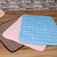 Pet Soft Summer Cooling Mats Blanket Pet Dog Self Cooling Mat Pad Cooling Non Sticking Blanket Car Seat Ice Silk Mat Pet