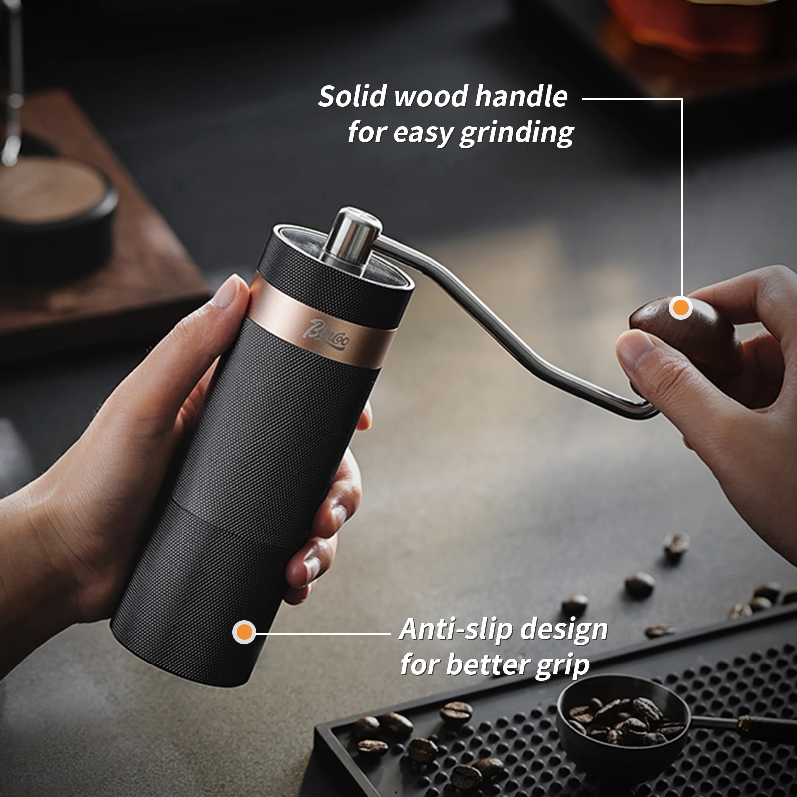 Hand Grinder Coffee Bean Grinder Hand Grinder Coffee Grinder Coffee Machine Manual Portable Household Hand Brewing Appliance