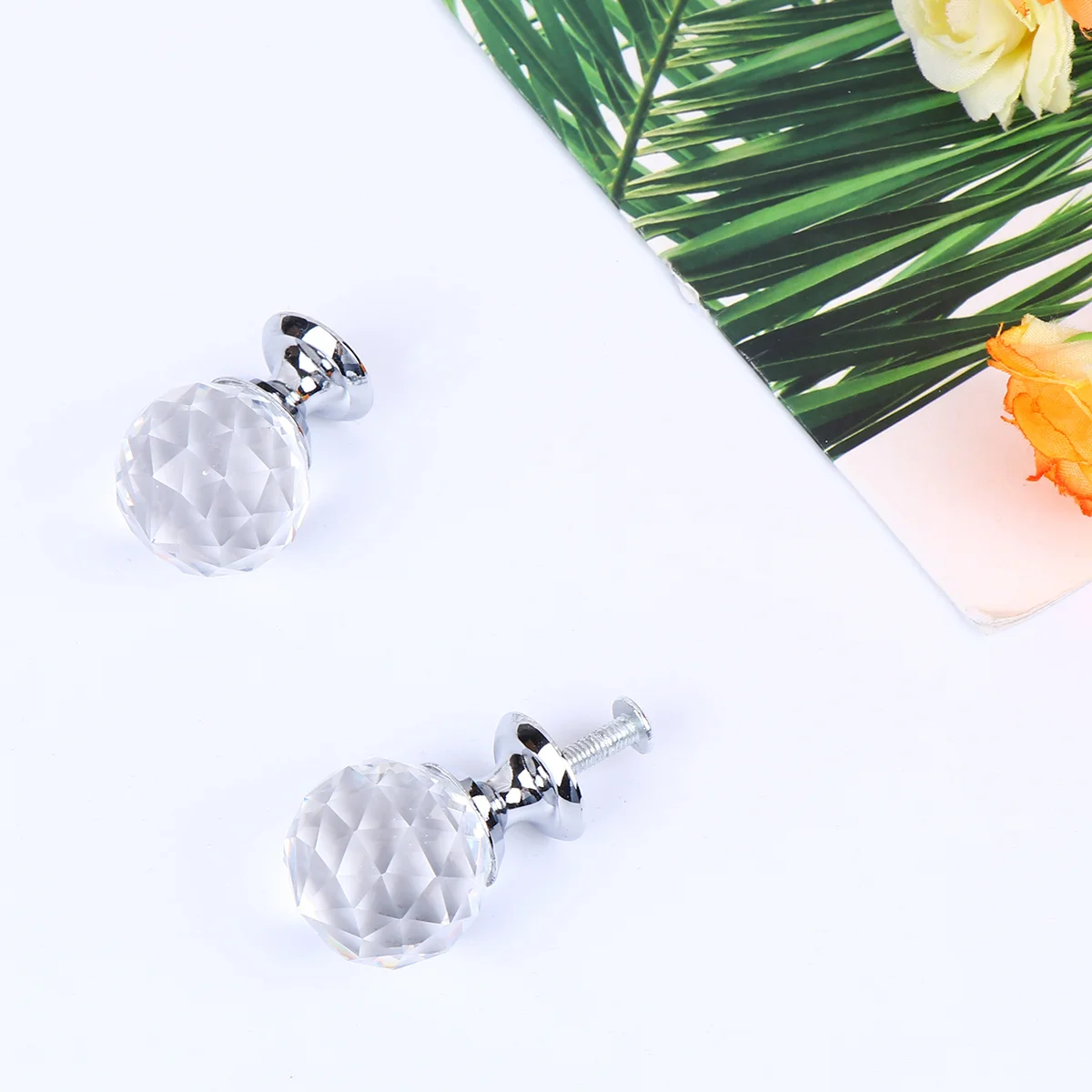 

10Pcs Crystal Cabinet Handle Ball Shaped Durable Drawer Pull Suitable for Door Chest Cupboard Furniture Modern Upgrade