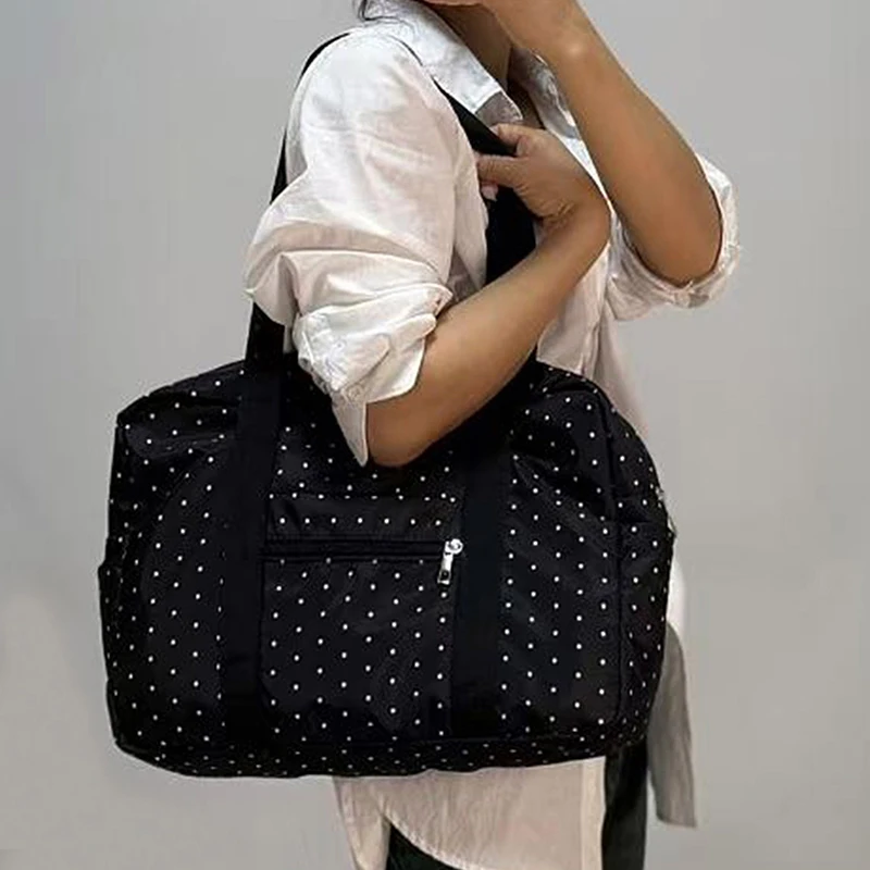 

Стильная женская дорожная сумка, холщовая сумка большой вместимости, дорожная сумка через плечо, отличная идея для подарка