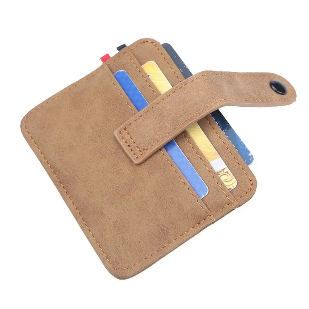 Cartera de negocios Simple para hombre, tarjetero pequeño con múltiples ranuras, a la moda