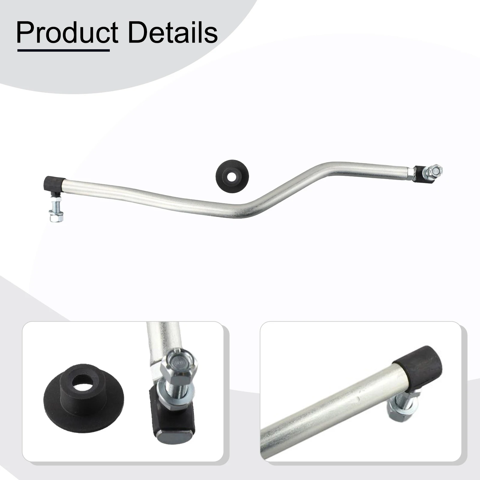 

Регулируемая рулевая тяга, рулевой рычаг, устойчивая к износу, 1 шт., регулируемая, черная/серебристая