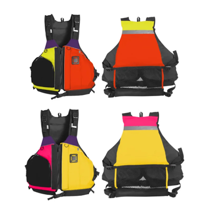 Daiseanuo nuevo chaleco salvavidas para kayak con malla de espalda alta chaleco salvavidas para niños y adultos aprobado 50N para natación SUPs remo barco Rafting