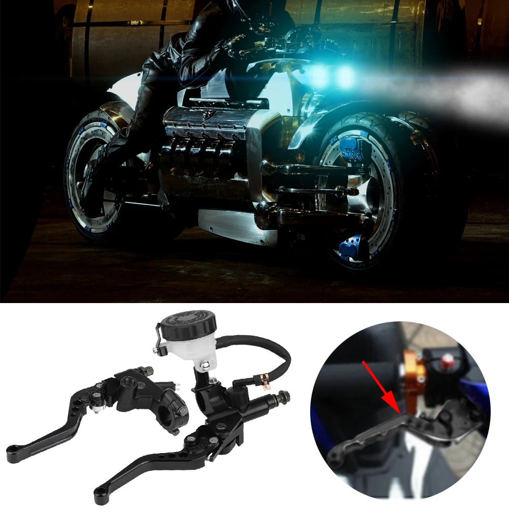 1 Pair Universal Motorcycle Brake Clutch Levers Kit 7/8\