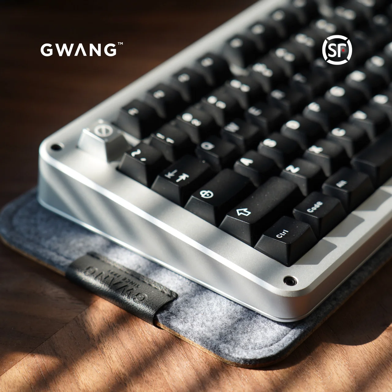 Custom GWANG Cork + Felt Acoustic Keyboard Mat, Vibration Dampening Noise Cut, for 60%–80% Custom Mech Keyboards, 5.5mm Thick