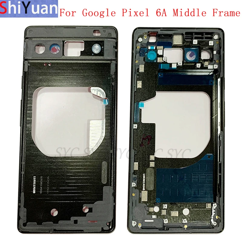 Housing Middle Frame LCD Bezel Plate Panel Chassis For Google Pixel 6A Phone LCD Frame Repair Parts