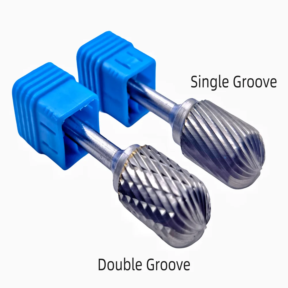 Jrealmer 1pcs C Type 6mm shank Tungsten Carbide Rotary Burrs Milling Cutter Rotary Tool Burr Rotary Dremel