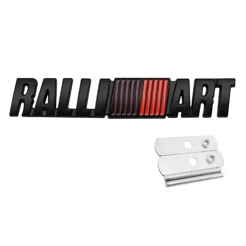 मित्सुबिशी रैलीआर्ट लांसर रैली आर्ट 9 10 एएसएक्स आउटलैंडर पजेरो के लिए मेटल कार फ्रंट ग्रिल प्रतीक रियर ट्रंक बैज डीकल्स स्टिकर 10 best sales रैलीआर्ट - №8