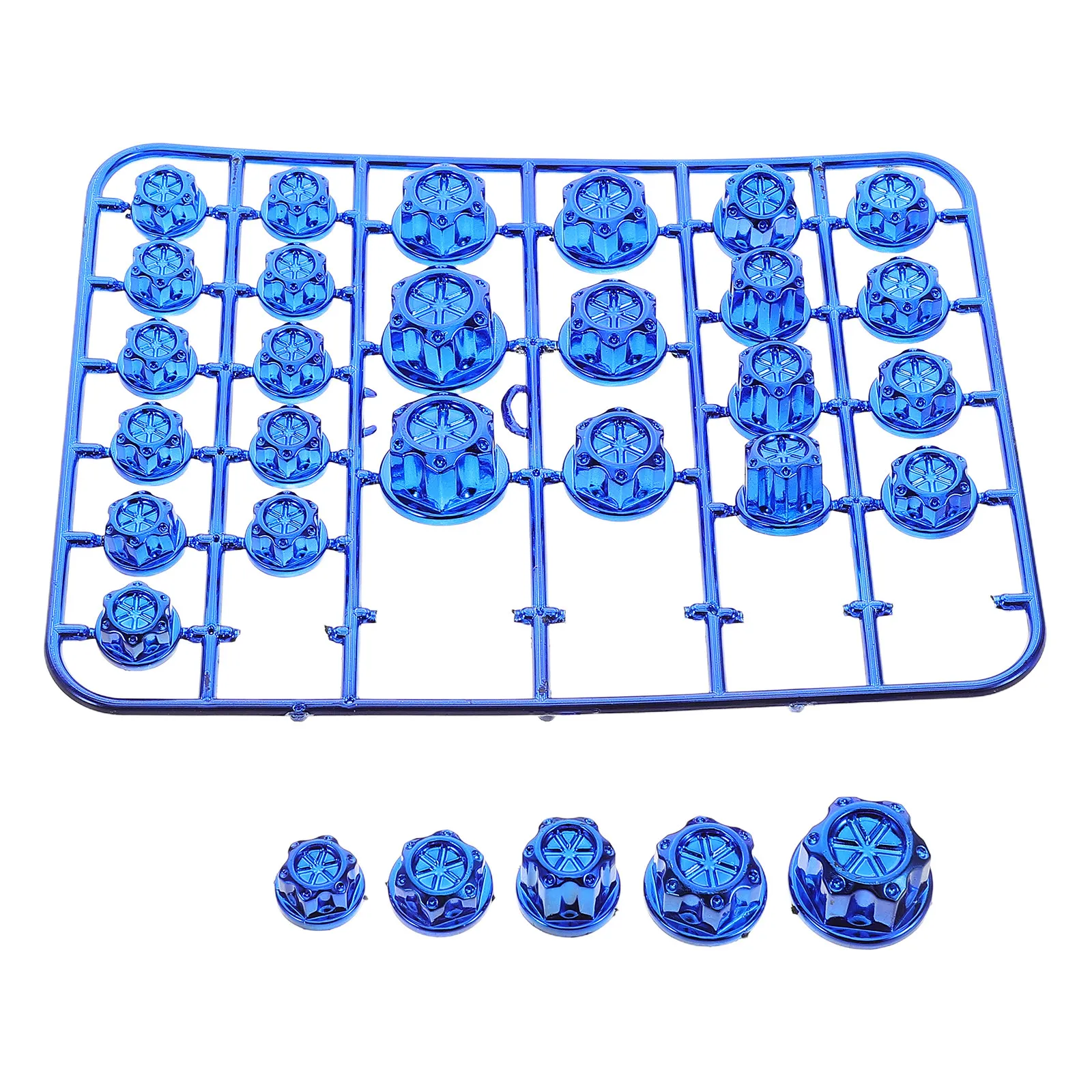 30Pcs Motorcycle Screw Caps ABS Hexagonal Bolt Covers Decorative Engine Trim for DIY Customization Enhanced Appearance