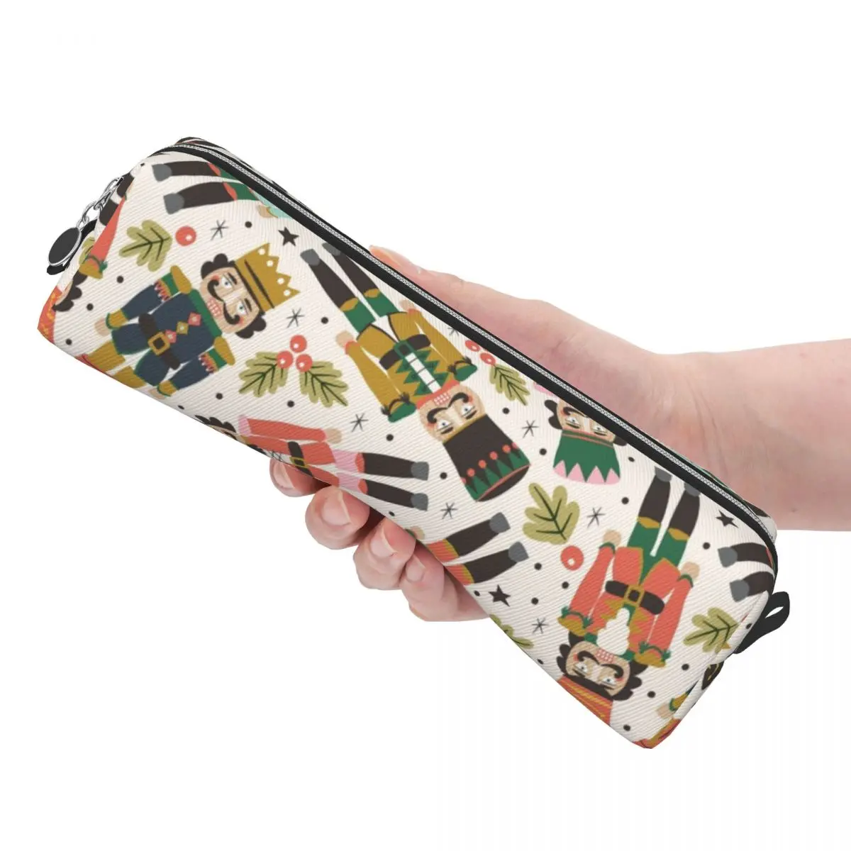 السنة الجديدة كسارات البندق مقلمة عيد الميلاد أكياس القلم الفتيات الفتيان تخزين كبير اللوازم المدرسية مقلمة التجميل